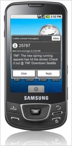 Sistema de mobile marketing que utiliza geo-localização para enviar anúncios publicitários via SMS para celulares próximos de um estabelecimento comercial.